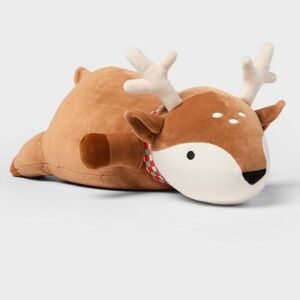 Target Cozy Reindeer Weighted Plush - Brown and White